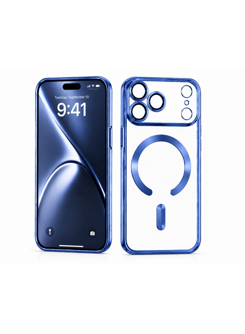 Iphone 17 pro iPhone Case with MagSafe Compatibility, Shock-Absorbing TPU Frame & Aluminum Camera Rings - Image 1