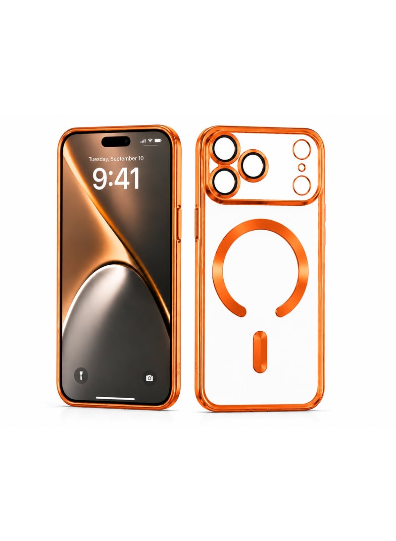 Iphone 17 pro iPhone Case with MagSafe Compatibility, Shock-Absorbing TPU Frame & Aluminum Camera Rings - Image 3