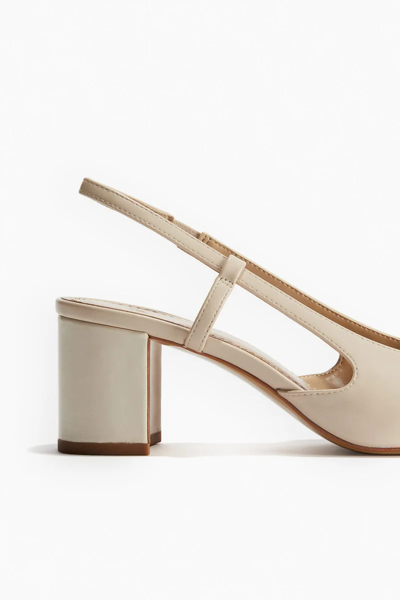 H&M Block-heeled slingbacks