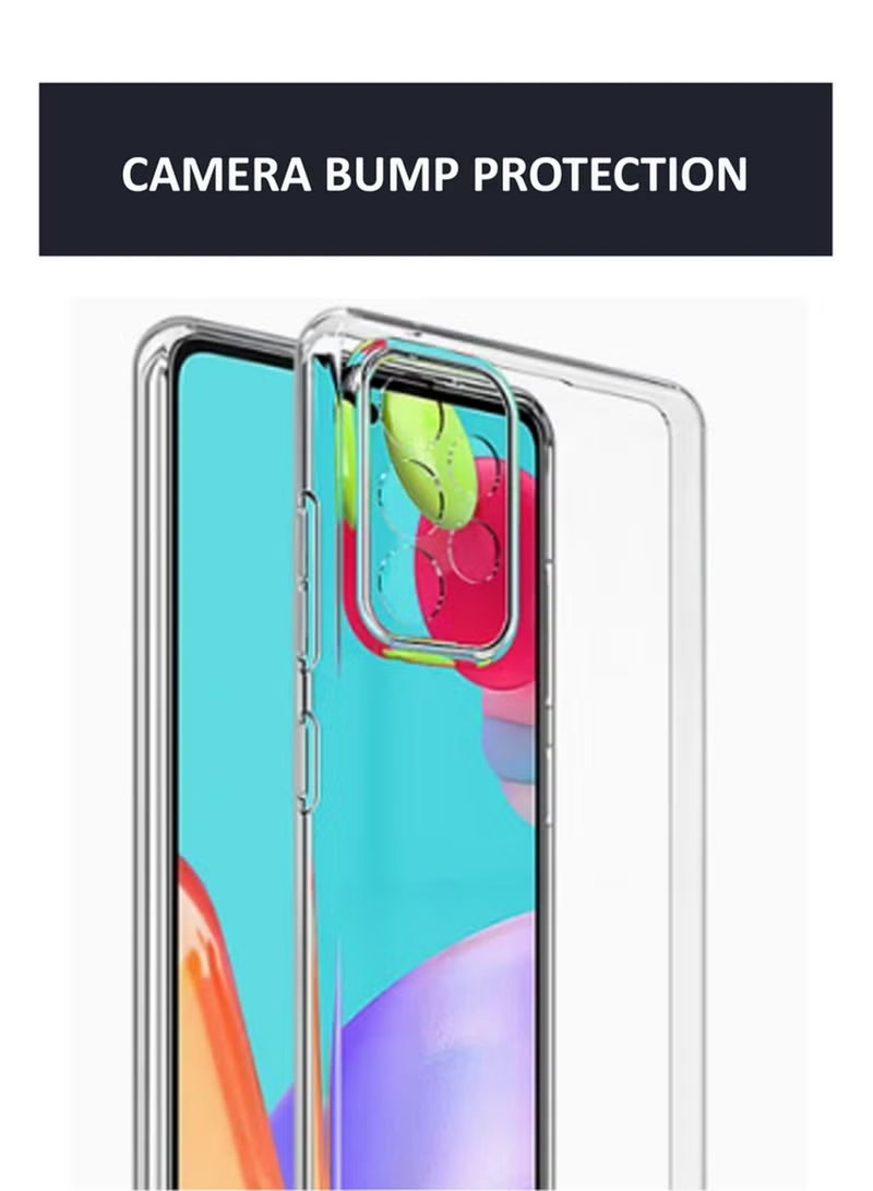 Samsung Galaxy A52s Shock Proof Case Cover - Ultra Clear, Durable & Accurate Cut-outs - Scratch, Dust & Smudge Protection - Transparent Silicon Back Cover for Samsung Galaxy A52s - Image 3