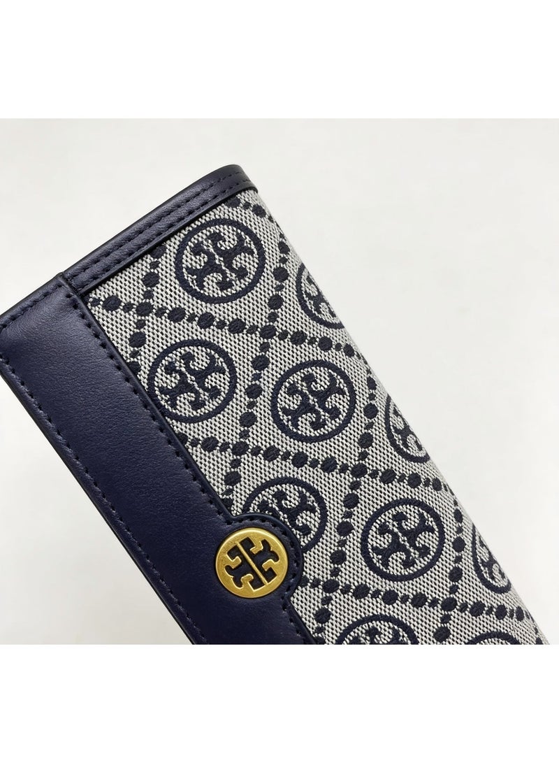 Tory Burch Exquisite high-end wallet, ultra-thin, anti-magnetic, multiple card slots, business card holder, convenient for ID storage, suitable for both men and women - Image 4