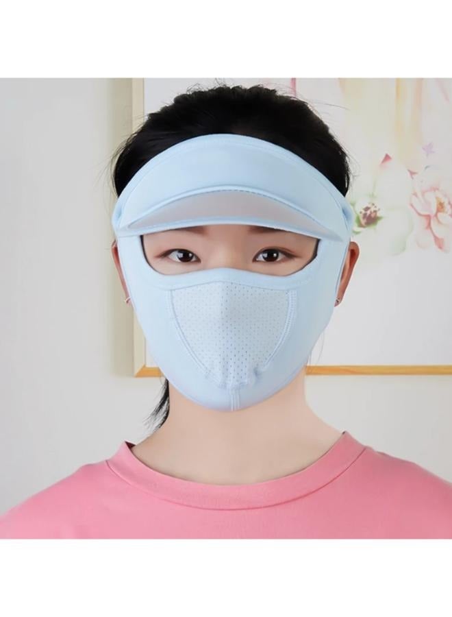 Women Ice Silk Sun Mask Breathable  Face Cover Outdoor  - Image 2