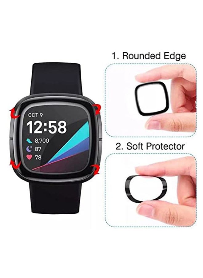 FITME 4 pieces 3D Screen protector For Fitbit Versa 4 / Fitbit Sense 2  - Image 3