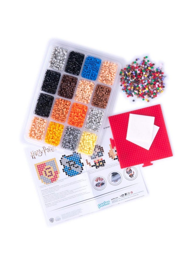Perler - Perler 80-54345 Harry Potter Fuse Bead Kit for Kids and Adults, Comes with 19 Patterns, Multicolor, 4503pcs - Image 1