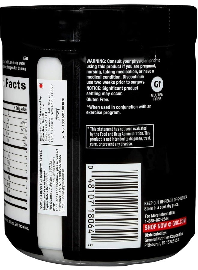 GNC GNC PRO PERFORMANCE AMP GOLD SERIES BCAA ADVANCED-BLUE RASPBERRY - Image 4