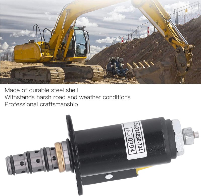 Rotation Solenoid Valve Stainless Steel for Caterpillar E320B E322B E322C, Excavator Solenoid Valve Replacement OEM 116-3526 1163526, Durable Hydraulic Control Valve for Heavy Eq - Image 3