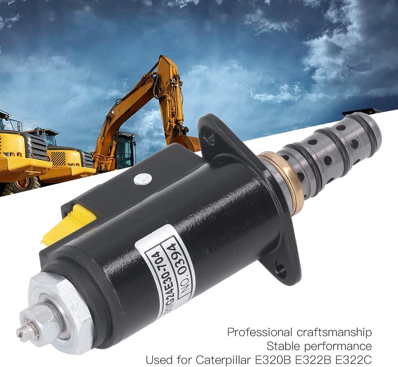 Rotation Solenoid Valve Stainless Steel for Caterpillar E320B E322B E322C, Excavator Solenoid Valve Replacement OEM 116-3526 1163526, Durable Hydraulic Control Valve for Heavy Eq - Image 4