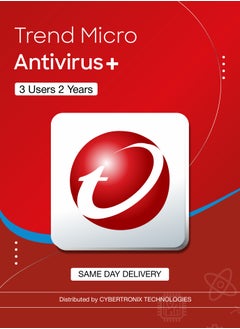 Trend Micro Trend Micro Antivirus+ Security | 3 Users 2 Years | Digital License | Same-Day Delivery 