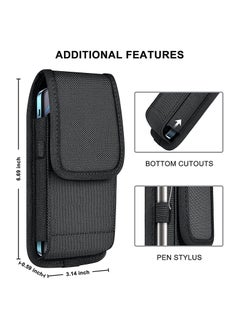 KASTWAVE جراب هاتف محمول، جراب نايلون، لهاتف Samsung Galaxy S20 S21 Plus Note 20 Ultra A21 A11 A12 A71 A72 A52 A32 S10 Lite Note 9 8 LG Stylo 6/K51، Moto/Google، مقاس كبير جدًا  - Image 5