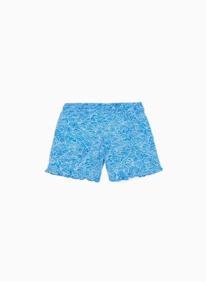Zippy Shorts for Girls 'Tropical', Blue