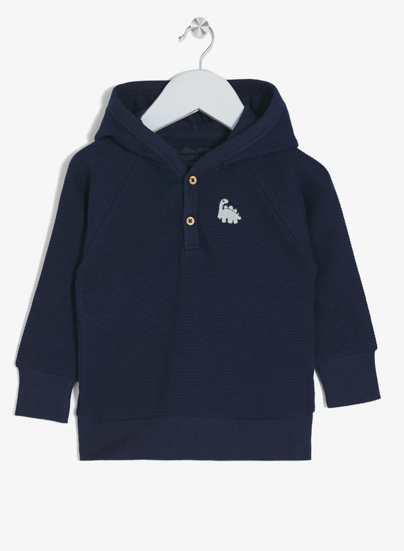 ريبلز مع نمشي طقم ولادي من قطعتين بقلنسوة وبنطلون رياضي