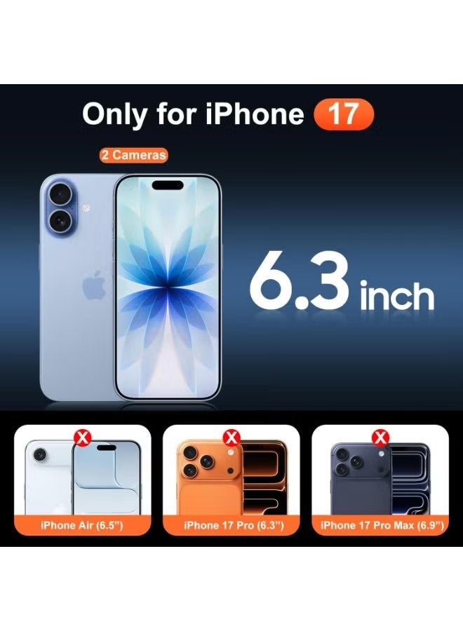 ELTRAZONE iPhone 17 6.3" Ultra Clear Slim Protective Case with Built-in Tempered Glass Screen Protector, MagSafe Compatible Magnetic Wireless Charging Support Cover, Anti-Yellowing Crystal Transparent Shockproof Durable Phone Case for Full Edge-to-Edge Protection - Image 2