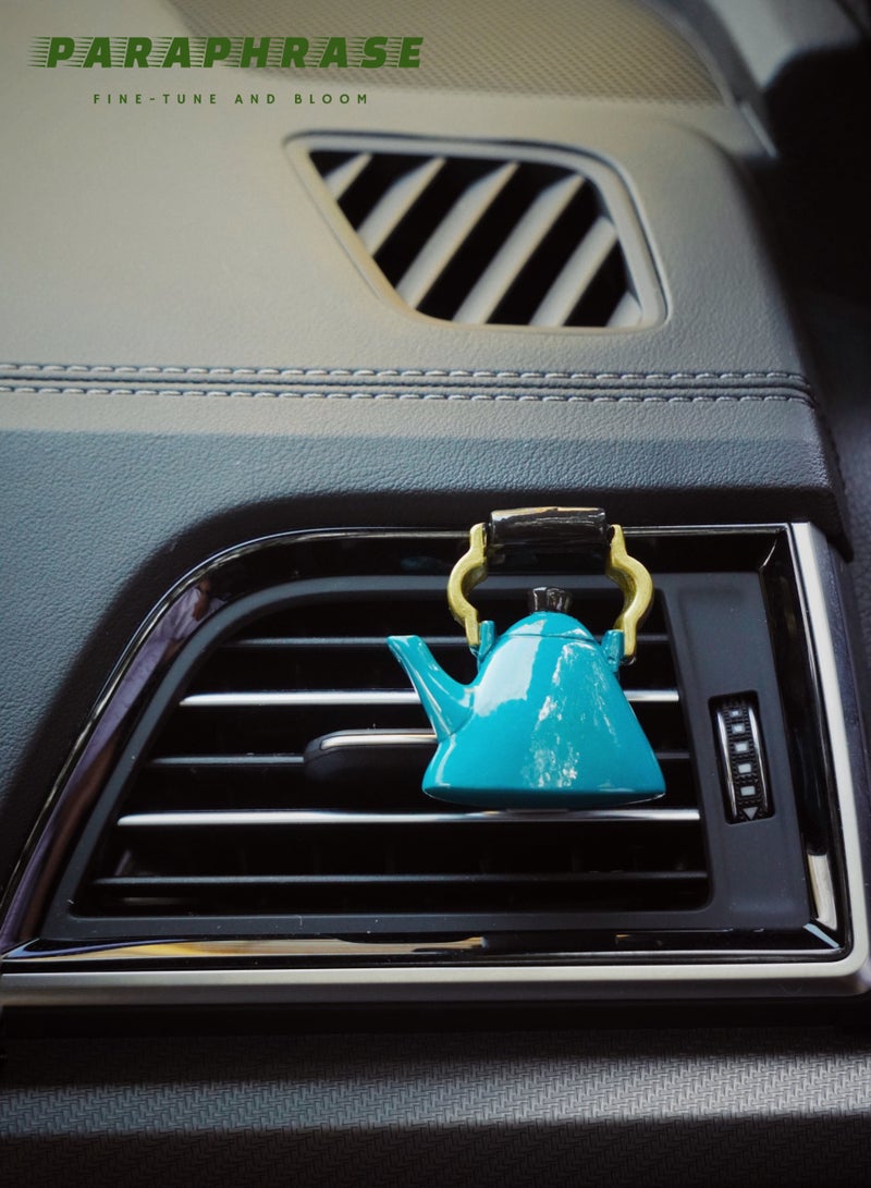 Paraphrase 3-Piece Car Air Vent Diffuser Clip Set, Cute Resin Kitchen Themed Air Freshener with Scented Cotton Pads, Tomato Bag, Baguette Basket and Teapot Design, Accessory for Car Interior Decoration - Image 3