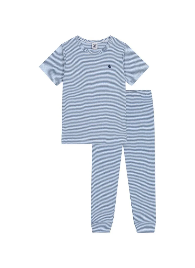 Petit Bateau Children's stripy cotton pyjamas