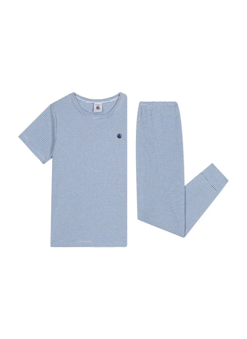 Petit Bateau Children's stripy cotton pyjamas