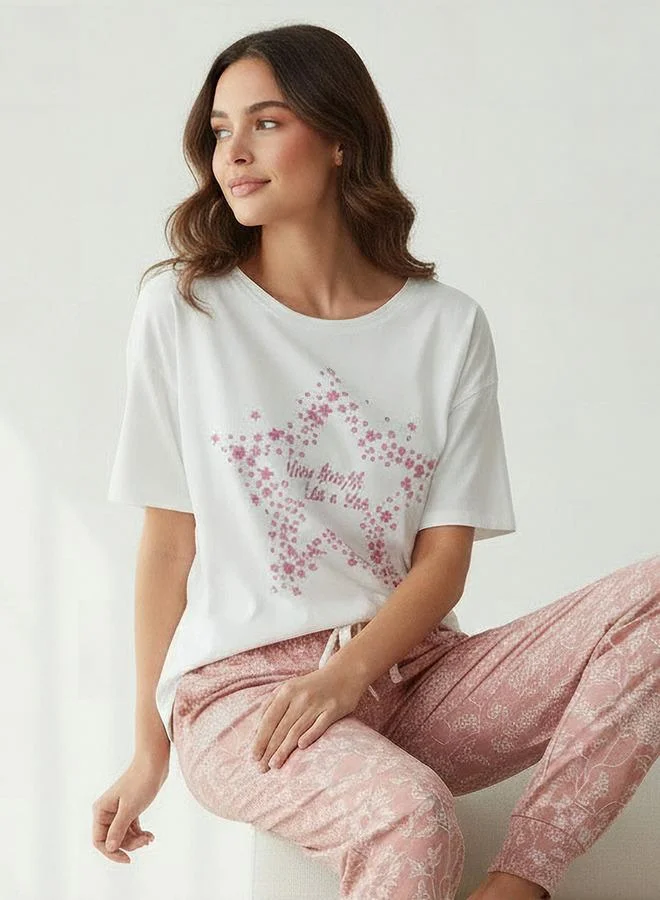Splash FAV Pyjama Set Printed T-shirt & Pyjama