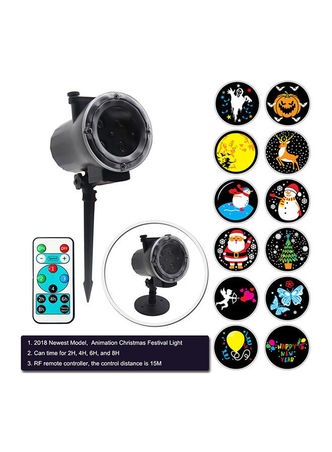 NIBEMINENT Animated Projector Lamp With Remote Control Black 0.65kg - Image 5