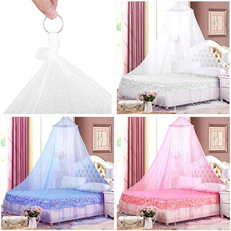klarako Pop Up Mosquito Net for Queen Size Bed, Net Netting Canopy for Bed, Bed Mosquito Net Mosquito Net Netting Canopy for Bed Insect Repellent Shield Thin Mesh Net Lets Breeze in and Bugs Out - Image 3