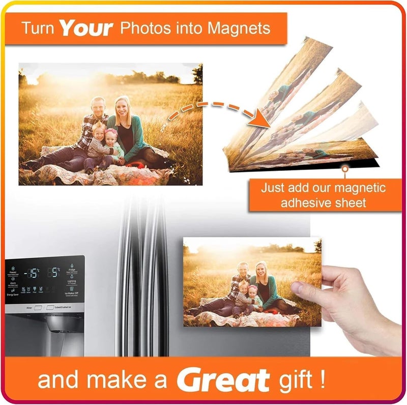 bvslf 6x4 inches | 0.5 mm thick |Self Adhesive Magnetic Sheet, Magnetic Sheet with Adhesive Backing for Craft Photo Fridge Artwork Magnet, Peel and Stick magnetic Sheet, Not for Heavy object| Set of 2 - Image 4