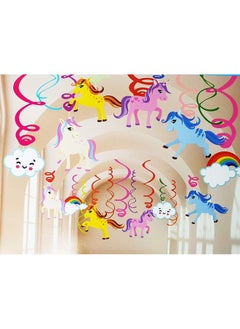 Atpata Funky Atpata Funky Unicorn Theme Birthday Party Balloons, Decorations and Party Supplies (Multicolor Unicorn Dangler)  - Image 1