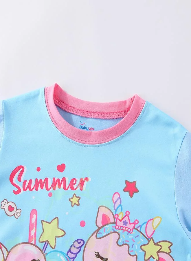 babyqlo Summer Sweet Treats Glow-in-the-Dark PJs for Girls
