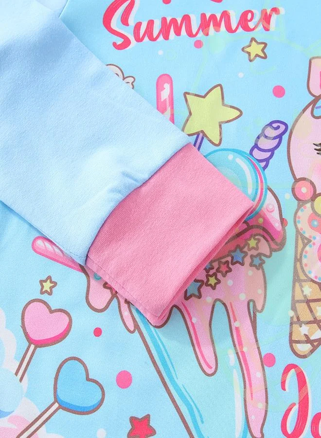 babyqlo Summer Sweet Treats Glow-in-the-Dark PJs for Girls