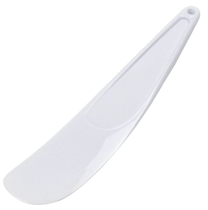 Chef Craft Select Plastic Viennese Baking Spatula, 9.25 inches in Length, White - Image 1
