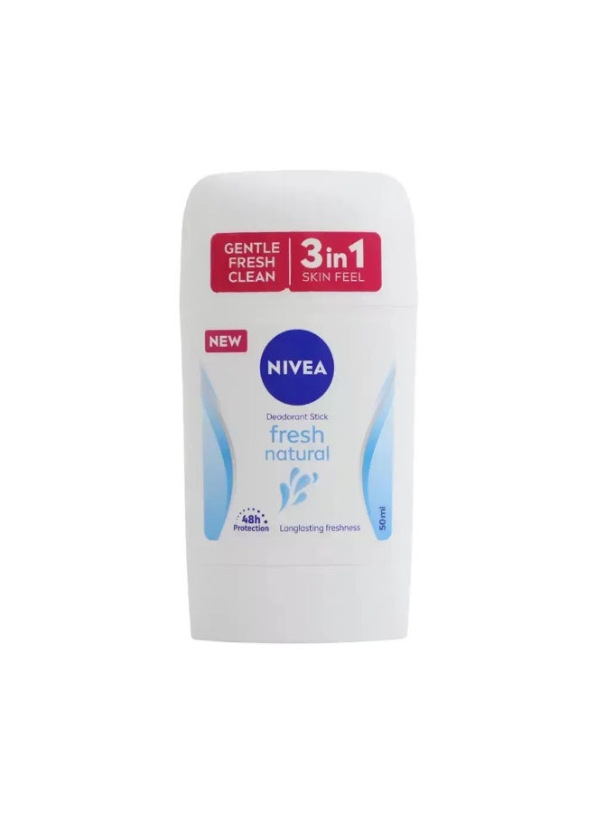 Nivea Fresh Natural Deodorant Stick with Long-lasting Freshness- 50ml