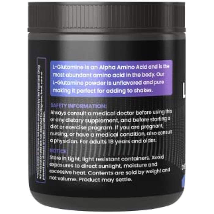 Pure Original Ingredients L-Glutamine Powder, (12 oz), Natural Amino Acid, Flavorless, Always Pure - Image 2
