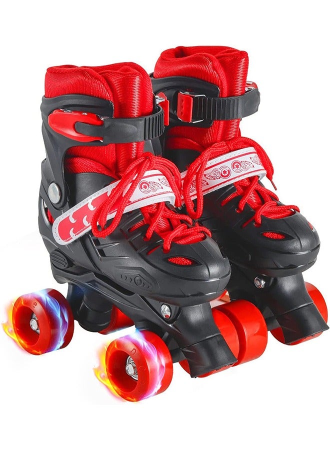 Generic Kids Unisex Four Wheel Roller Skating Shoes M ( 35-38)cm  - Image 1