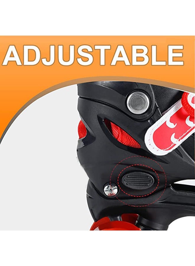 Generic Kids Unisex Four Wheel Roller Skating Shoes M ( 35-38)cm  - Image 4