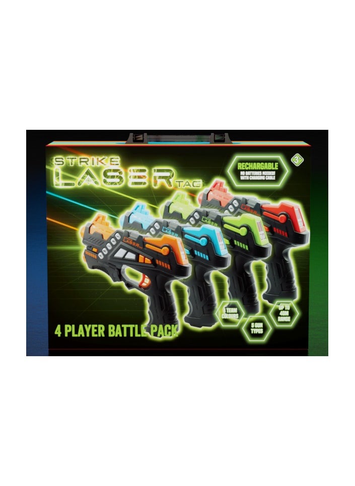 Generic - BATTLE SHOOTING LASER 4 GUNS SET B/O - Image 1
