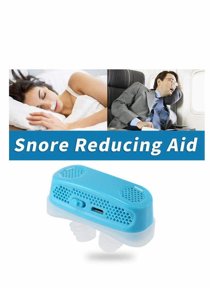 KASTWAVE سدادة الأنف لمنع الشخير، حل الشخير، سدادة الأنف، أداة توسيع الأنف، أداة إيقاف الشخير، مساعدة النوم للنساء والرجال (أزرق) - Image 2