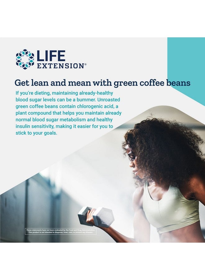 Life Extension مستخلص حبوب القهوة الخضراء كوفيجينيك 50% أحماض الكلوروجينيك خالي من الجلوتين غير معدل وراثيًا 90 كبسولة نباتية - Image 5