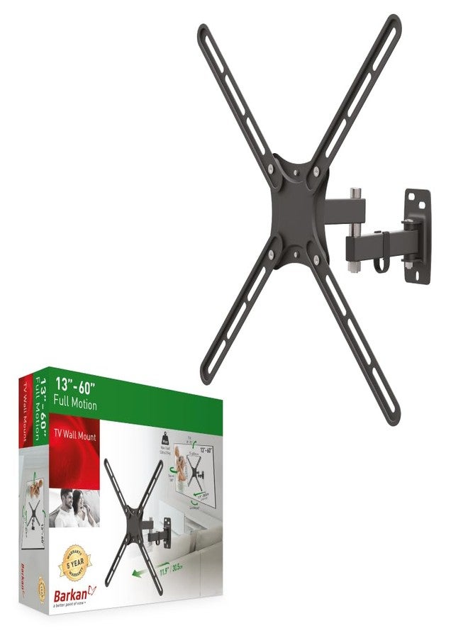 Barkan TV Wall Mount, 13-58 inch Full Motion Articulating - 4 Movement Screen Bracket, Holds up to 55lbs, Fits LED OLED LCD - Image 1