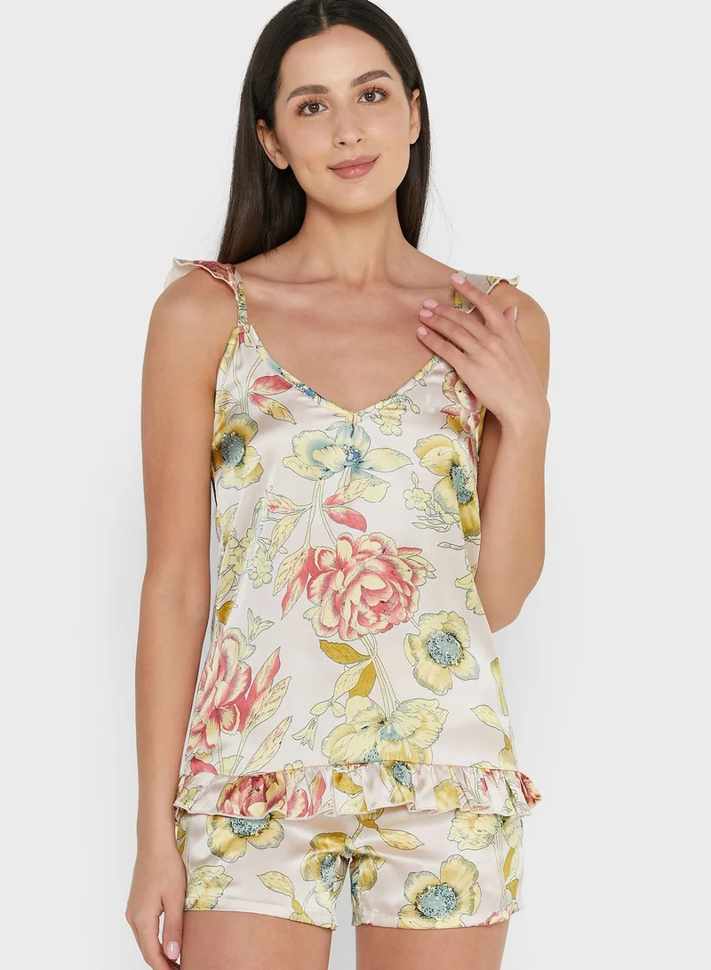 ELLA Printed Shorts Set
