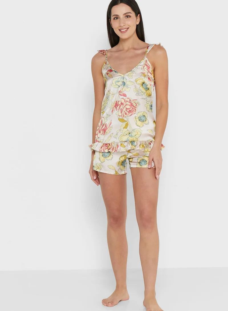 ELLA Printed Shorts Set