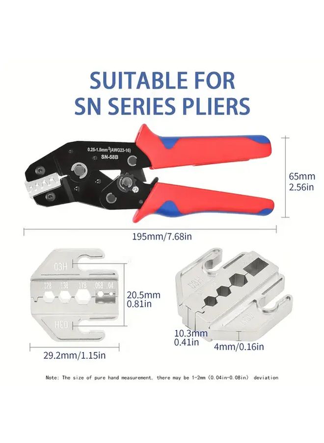 Professional Electrical Crimping Tool Kit Nickel Plated Alloy Steel 4mm Jaw Model 02C - Image 3