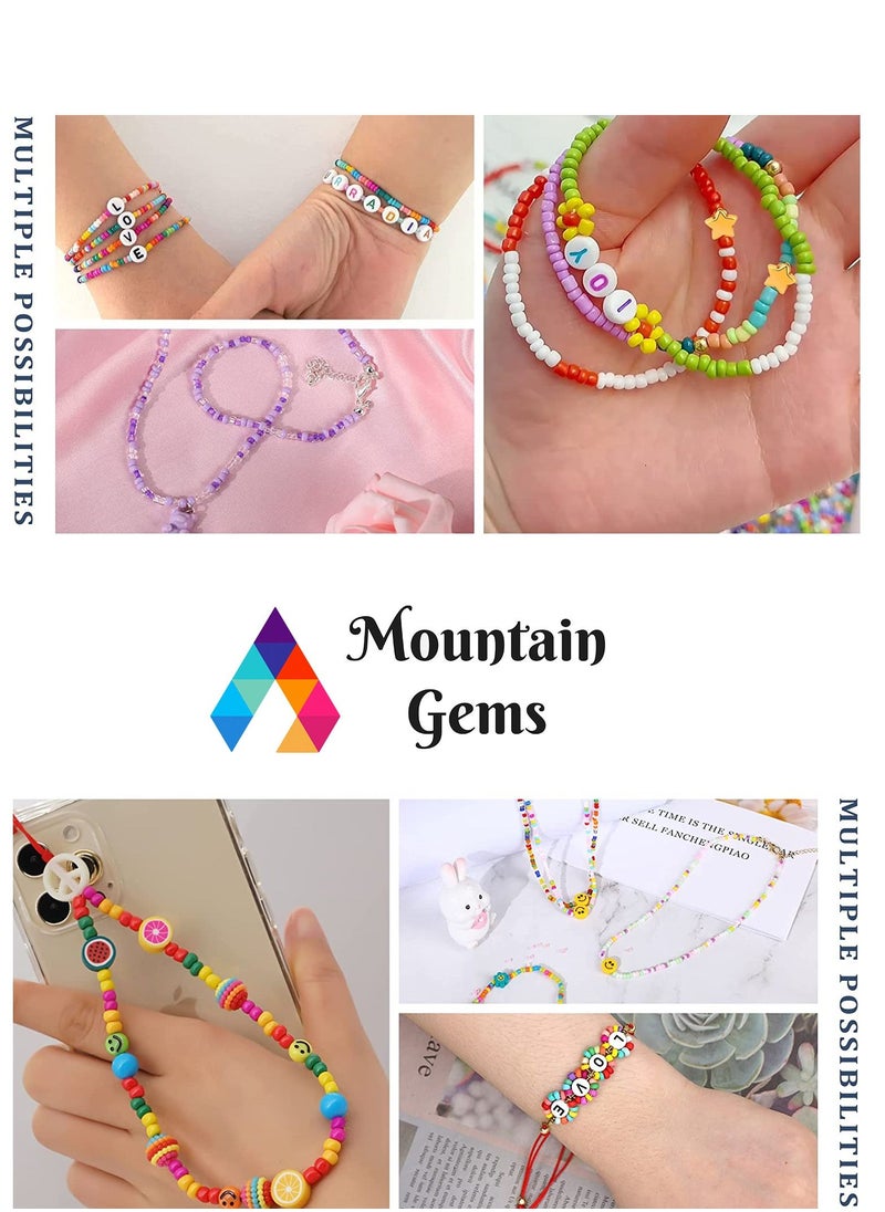 Mountain Gems Frame Bead Loom Kit for Beaded Bracelets Earrings Belts Making Includes Seed Beads  - Image 5
