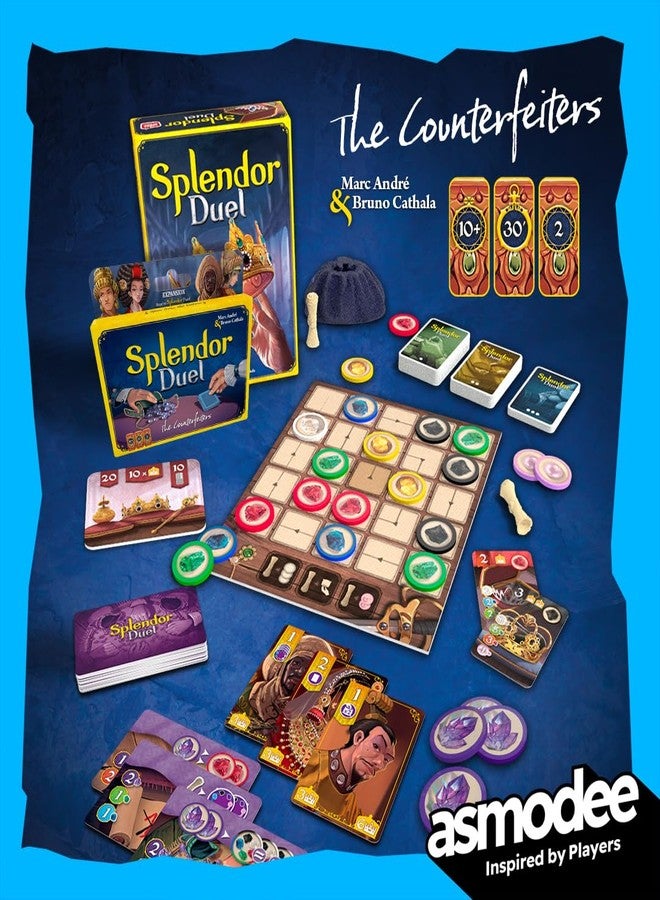 أسمودي لعبة Splendor Duel: The Counterfeiters توسعة لعبة الطاولة - Image 3