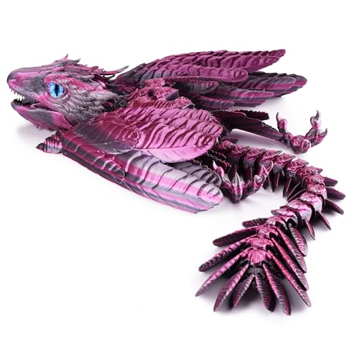 Guwewu Feathered Wyvern Dragon 3D Printed Dragon Articulated Dragon Fidget Dragon 3D Printed Toys Desktop Pet Stellarscale - Image 1
