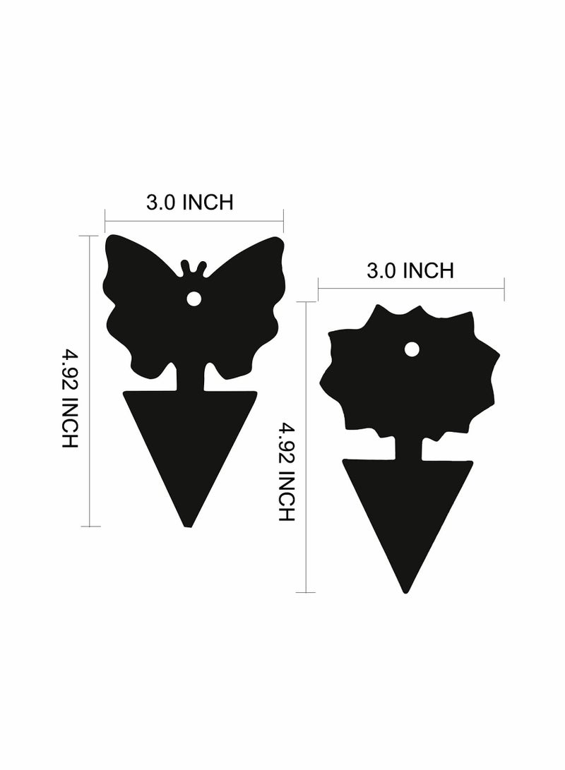 SYOSI Sticky Trap Fruit Fly and Gnat Trap Sticky Bug Traps Fungus Traps for Indoor/Outdoor Insect Catcher for White Flies Mosquitoes Fungus Gnats Lying Insects (24 Pieces Black) - Image 2
