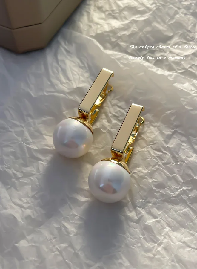 تايك تو أقراط متدلية بلؤلؤ صناعي