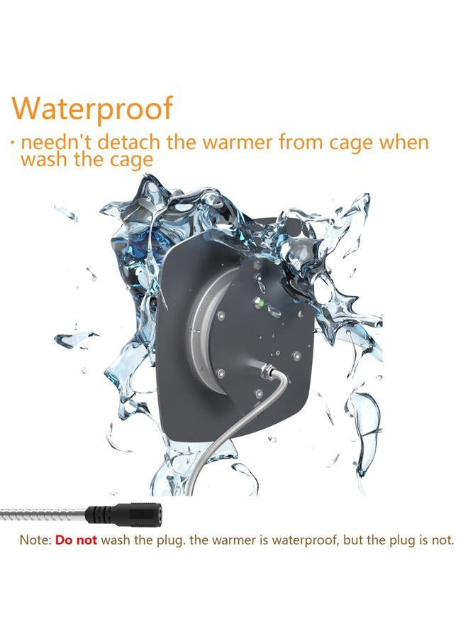 Ogioxam Thermostatic Bird Warmer, Waterproof 12V Heater for Parakeets - Image 4