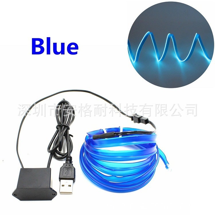 Selling El Glow Wire El Cold Light Wire Mask 1M 2M 3.5M Cold Light Wire Atmosphere Glow Wire - Image 1
