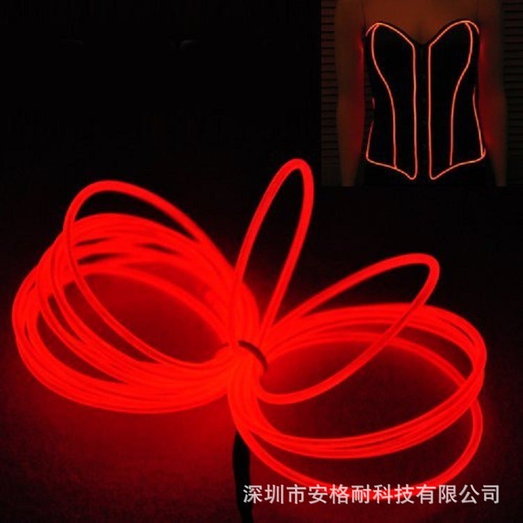 Selling El Glow Wire El Cold Light Wire Mask 1M 2M 3.5M Cold Light Wire Atmosphere Glow Wire - Image 2