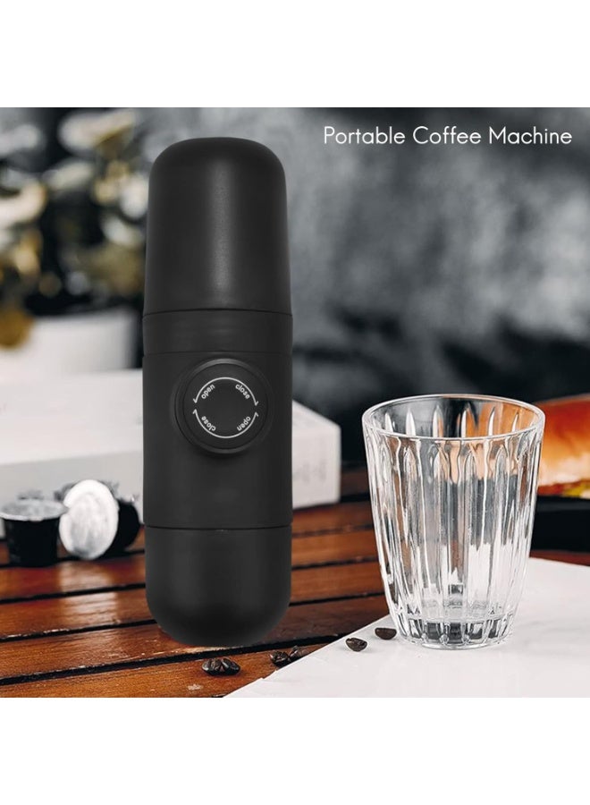 آلة صنع إسبرسو محمولة يدويًا متعددة الاستخدامات لصنع القهوة الطازجة في أي مكان – ماكينة قهوة متنقلة مناسبة للسفر والرحلات والسيارة، تصميم مضغوط وخفيف، سهلة الاستخدام والتنظيف، مناسبة للبن المطحون والإسبريسو - Image 3