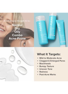 باولاز تشويس مجموعة Paula's Choice CLEAR Regular Strength لعلاج حب الشباب، 2% حمض الساليسيليك و2.5% بيروكسيد البنزويل لعلاج حب الشباب في الوجه والمسام، وتخفيف الاحمرار، قد تختلف العبوة  - Image 5