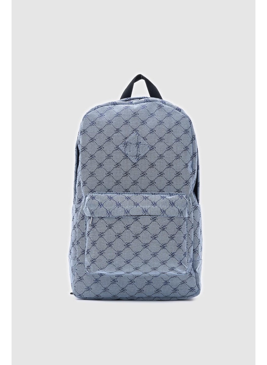 Shule Bags حقيبة ظهر جاكار زرقاء بحرية من لوس  - Image 1