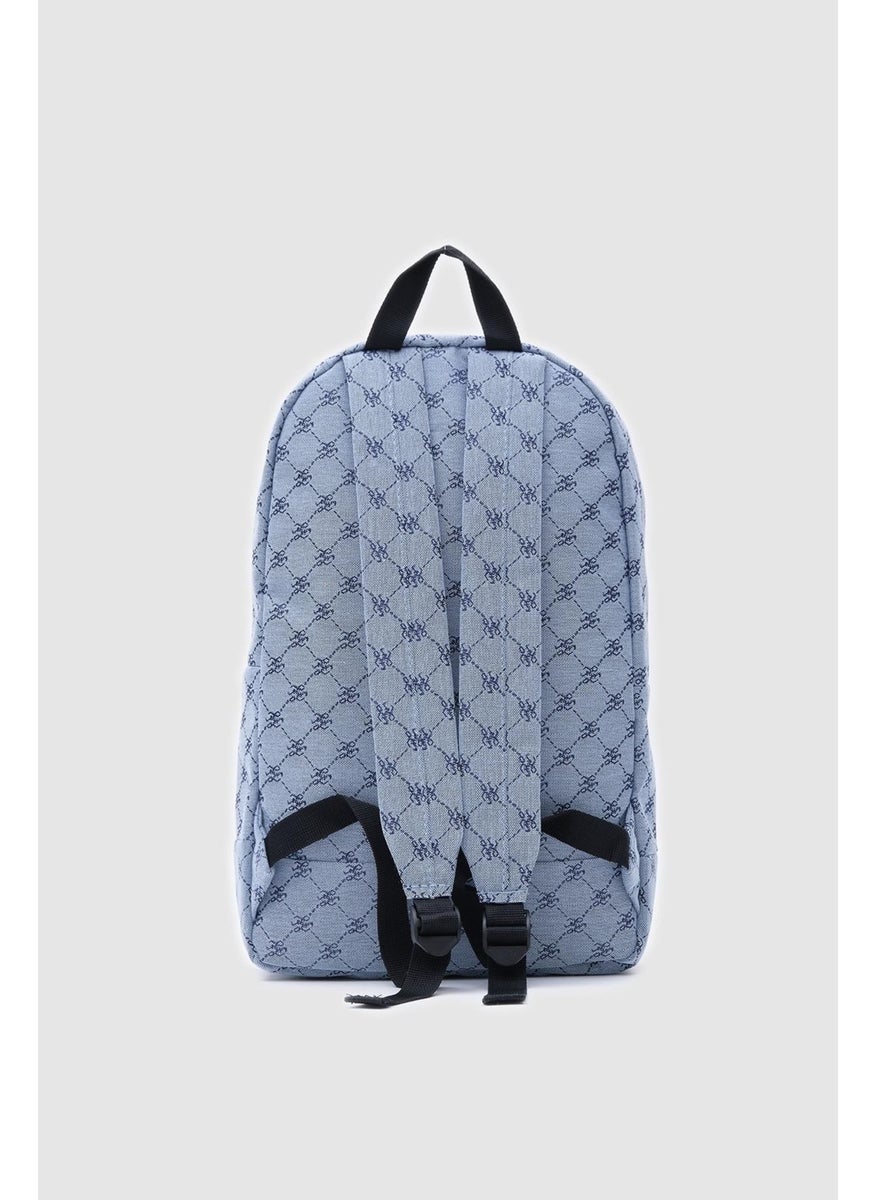 Shule Bags حقيبة ظهر جاكار زرقاء بحرية من لوس  - Image 3